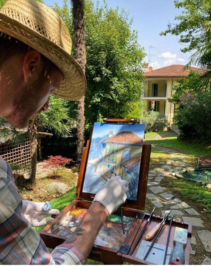 L'Ortensia Della Villa Isabella, Camera Con Vista Lago, Balcone Sul Parco E Bagno Esclusivo All'Esterno Della Camera สเตรซา ภายนอก รูปภาพ